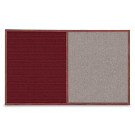 United Visual Products Enclosed Corkboard, 1 Door, 18"x24", 4" Fra UV3400-GOLD-BLSPRU